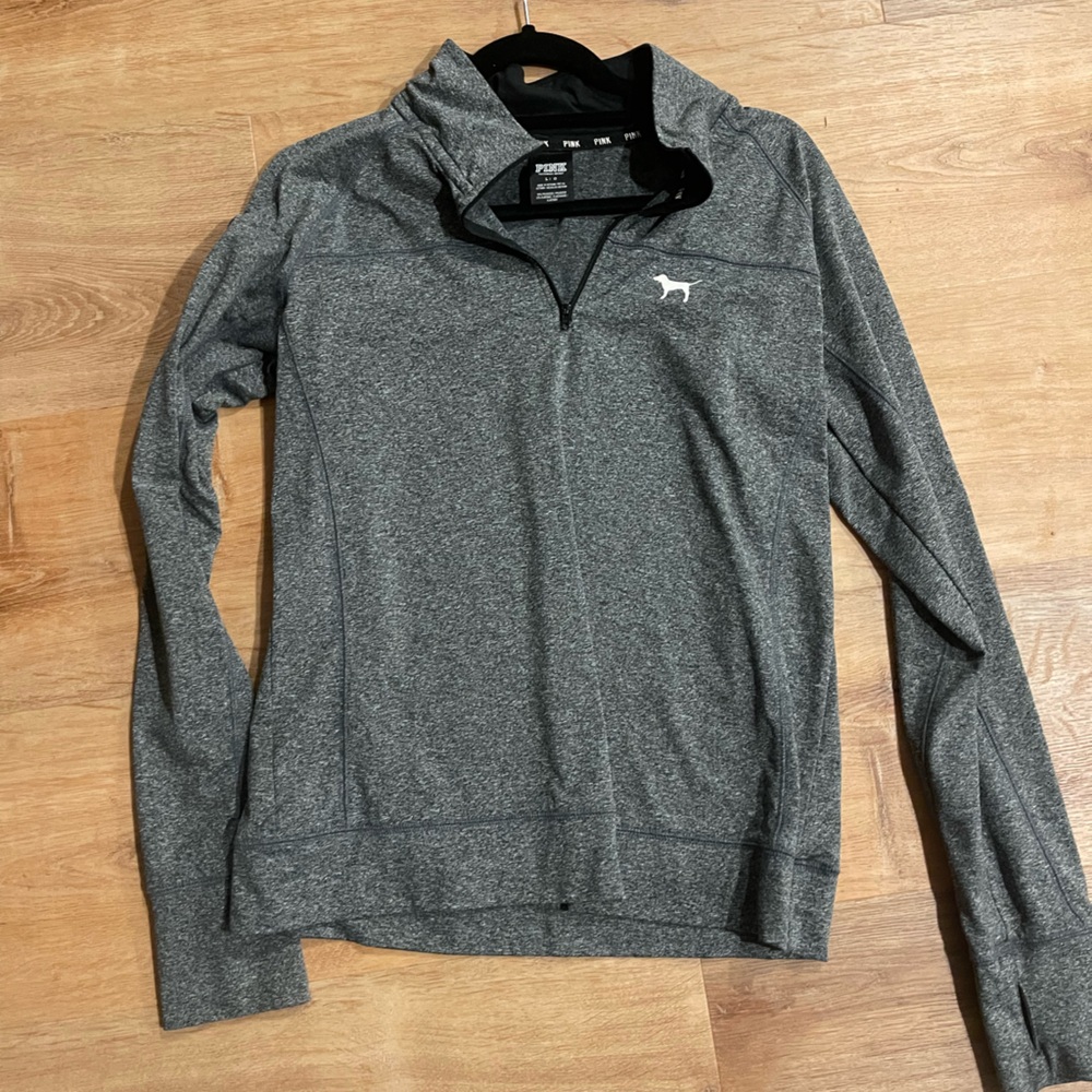 Victoria's Secret Pink Heathered 1/4 zip Jacket